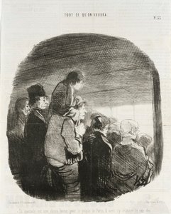 El espectáculo es algo bueno para el pueblo de París de Honoré Daumier